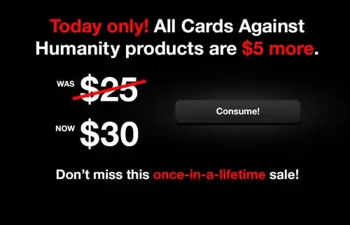 Cards Against Humanity's anti-Black Friday campaign